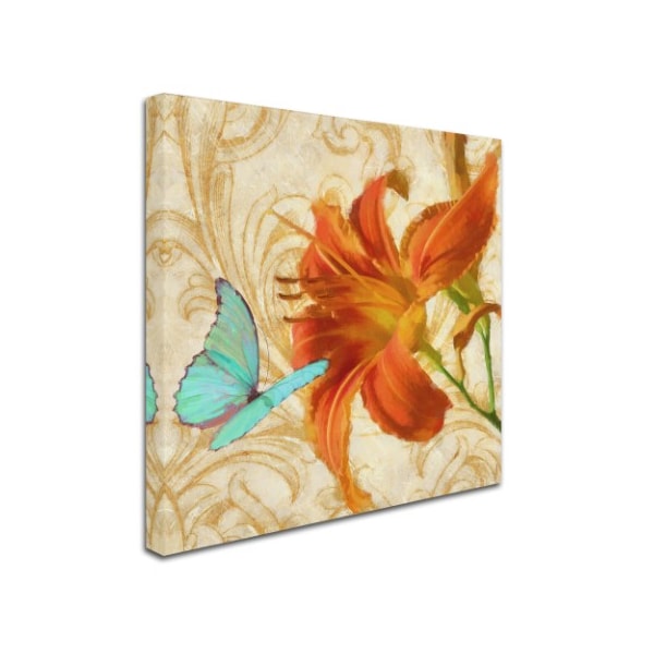 Tina Lavoie 'Satsuma Day Lily I' Canvas Art,18x18